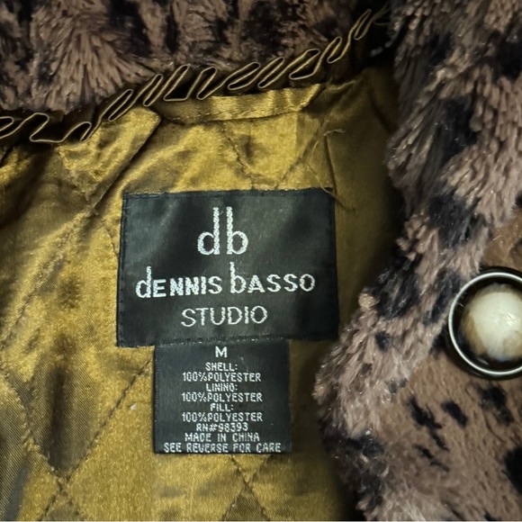 Dennis Basso Brown and Black Puffer Jacket - Picture 6 of 10